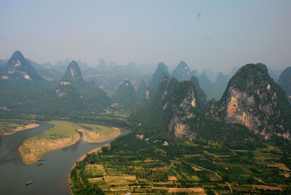 Li River Cruise Landscape, Guilin Landscape, Guilin Mountains