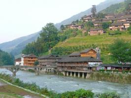 Longsheng Jinzhu Zhuang Village In Guangxi