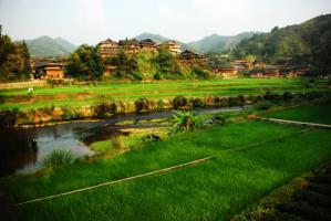 Sanjiang Village Countryside View