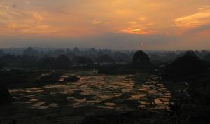 Sunset Scenery of Guilin