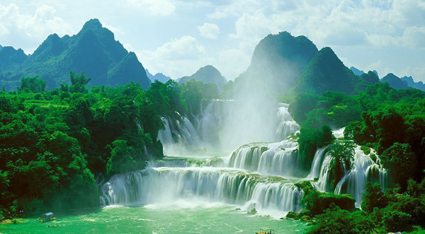 Ban Gioc Detian Waterfall, Detian Waterfall, waterfall in guangxi province