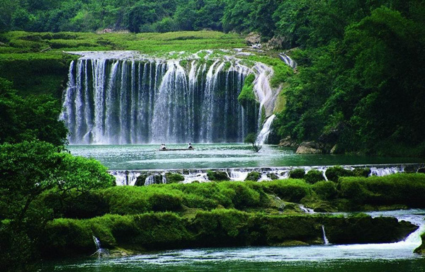 Ban Gioc Detian Waterfall, Detian waterfall of guangxi, china guangxi